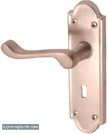 Ashton Lever Lock Polished Satin Nickel